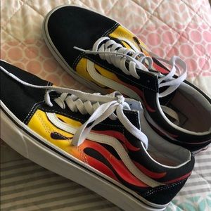 Flame old school vans